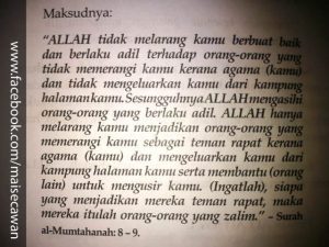 al-Mumtahanah : ayat 8 - 9 1